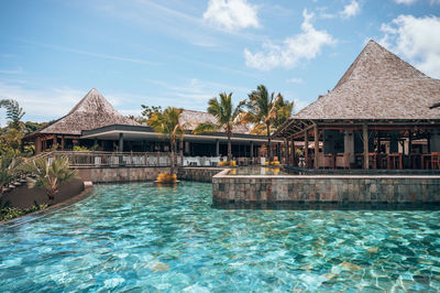 View of swimming in pool