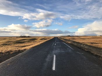 Road against sky