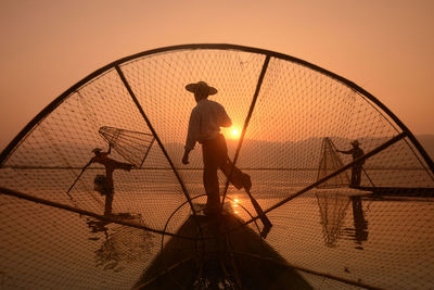 People at sunset