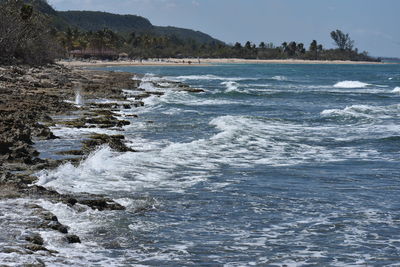 Scenic view of sea against sky