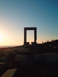 Built structure against clear sky