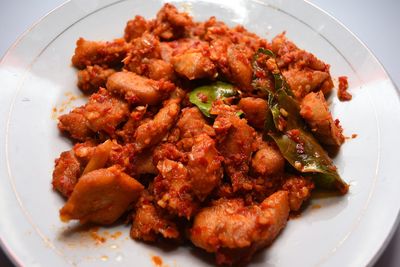 Close-up of food on plate