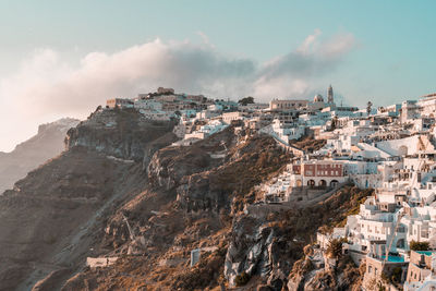 Aerial view of buildings in city