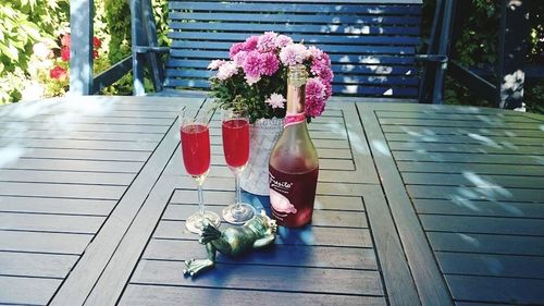 View of potted plant on table