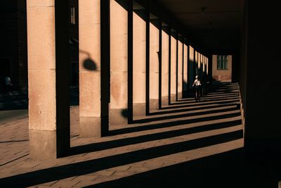 Man walking in building