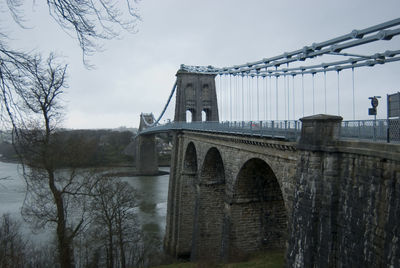 View of bridge across river