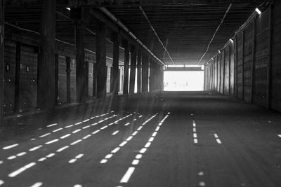 Empty corridor of building