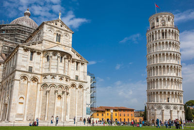 Primatial metropolitan cathedral of the assumption of mary and the leaning tower of pisa