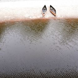 Close-up of water splashing on glass