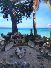 Scenic view of sea against sky