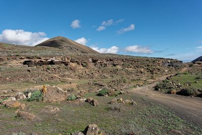 Landscape in the mountains of lanzarote