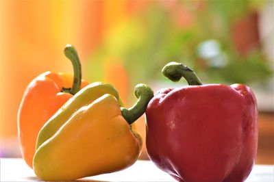 Close-up of fruits on table