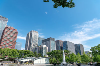Urban landscape seen from hibiya, chiyoda-ku, tokyo