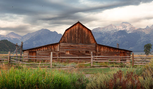 Barn in the grand teton national park 