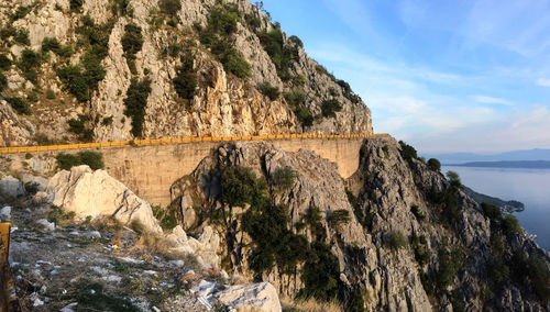 Scenic view of mountain against sky