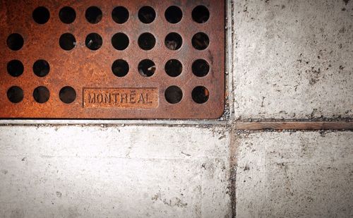 Close-up of rusty metal