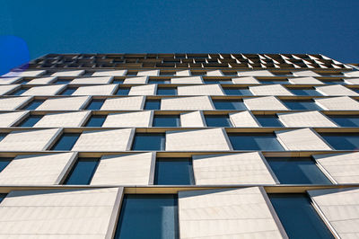 Low angle view of building against clear sky