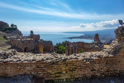 Panoramic view of sea against sky