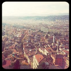 High angle view of cityscape