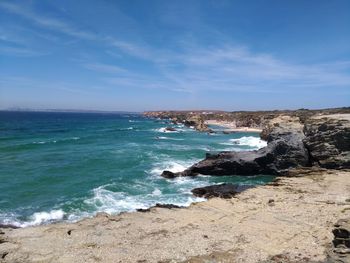 Scenic view of sea against sky