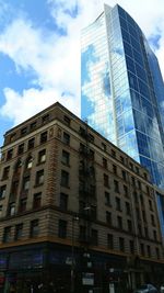 Low angle view of modern building