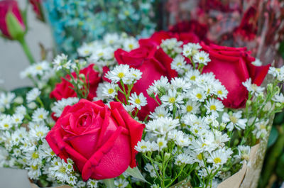 Close-up of rose bouquet