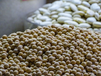 Close-up of soyabeans