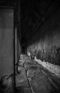 Empty corridor of building