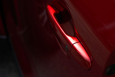 Full frame shot of red car