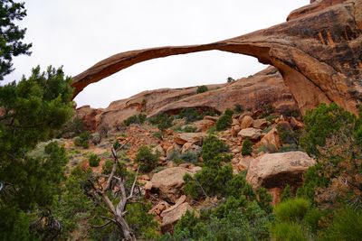 Rock formations against sky