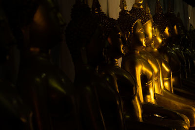 View of buddha statue in temple