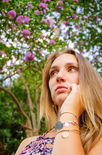 Portrait of young woman