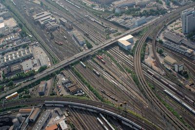 High angle view of cityscape