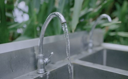 Close-up of water fountain