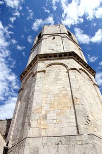 Low angle view of historical building against sky