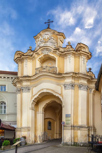 Low angle view of historical building