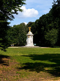 Statue in park