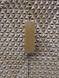 Full frame shot of patterned metal