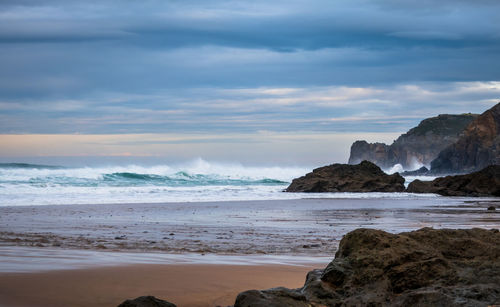 Scenic view of sea against sky