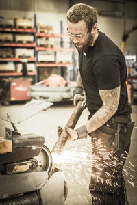 Man working in workshop