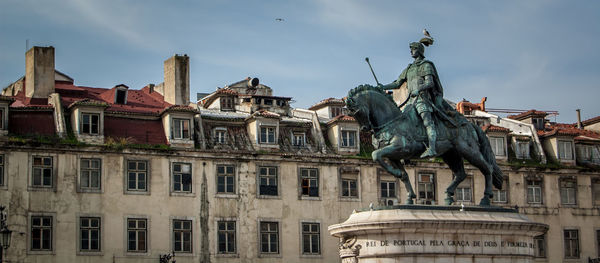 Low angle view of historic building