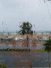 Raindrops on glass window