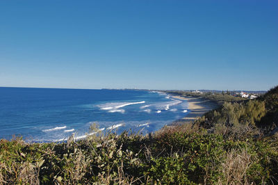 An empty bay in the summertime sunny weather