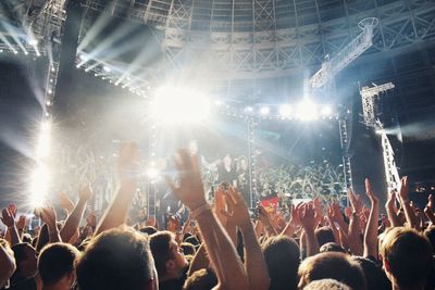 Crowd at music concert