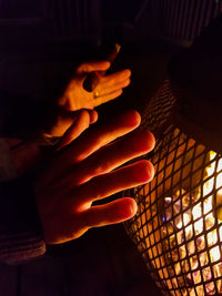 Close-up of hands