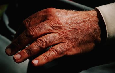 Close-up of human hand