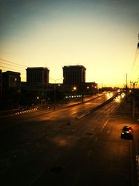 City street at night