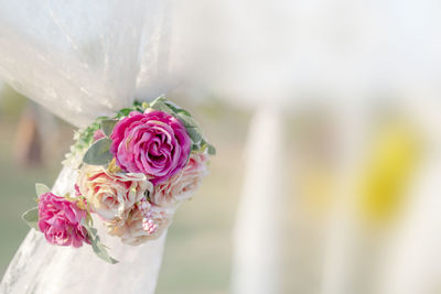 Close-up of rose bouquet