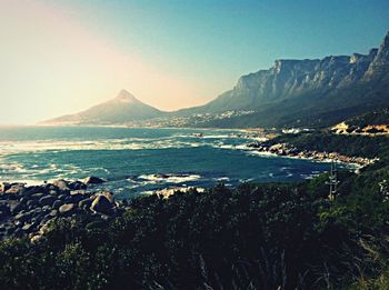 Scenic view of mountains