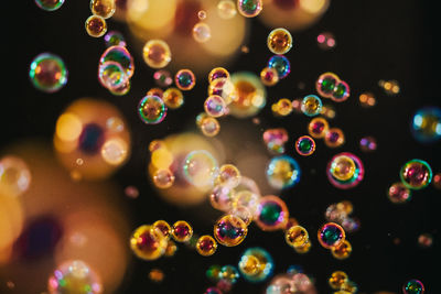 Close-up of bubbles